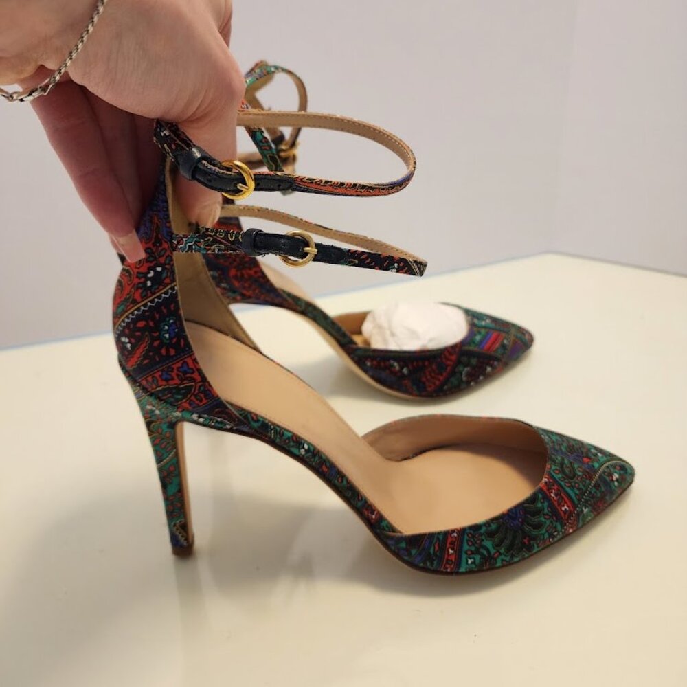 J. Crew Collection Silk Printed Pumps - Picture 4 of 8